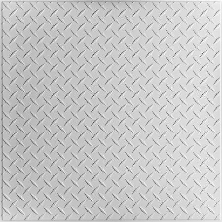 Ceilume Diamond Plate 2ft x 2ft White Ceiling Tile V3-DIAMND-22WTO